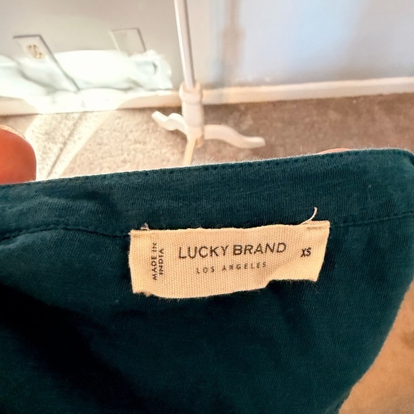 Lucky Brand Teal Button-Down Blouse - Picture 3 of 7